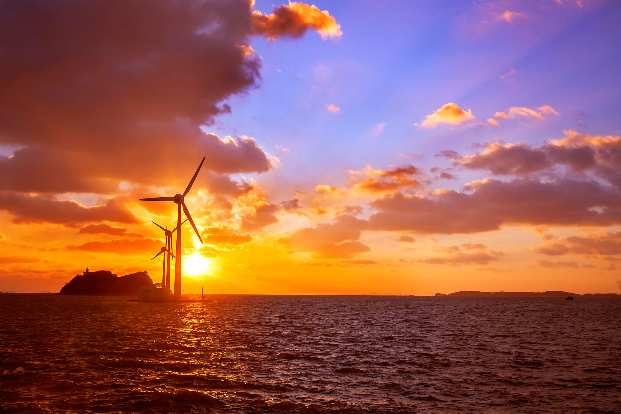풍력발전기가 바다 위에 떠 있다고? 부유식 해상풍력 발전!